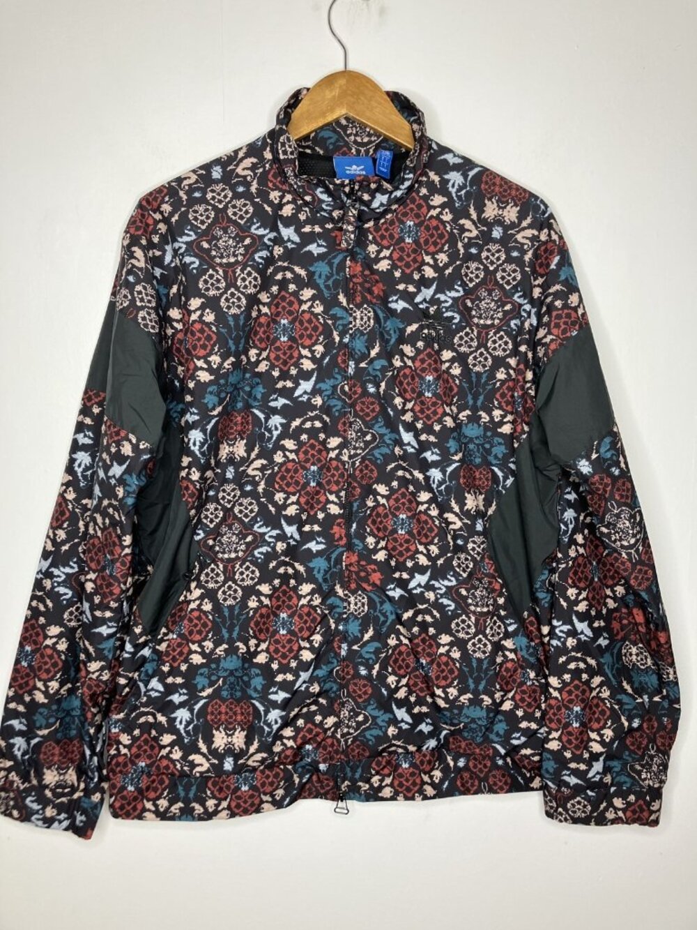 Adidas Originals Ornamental Block Track Jacket Full Zip Mens Large Black Red